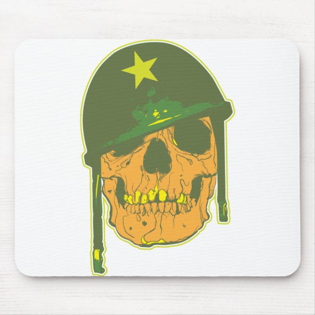 Army Skull Mouse Pad (Front)