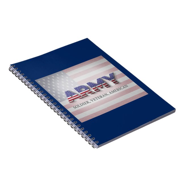 Army Soldier Veteran Notebook (Right Side)