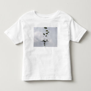 Army Soldiers jump out of a C-17 Globemaster II Toddler T-shirt