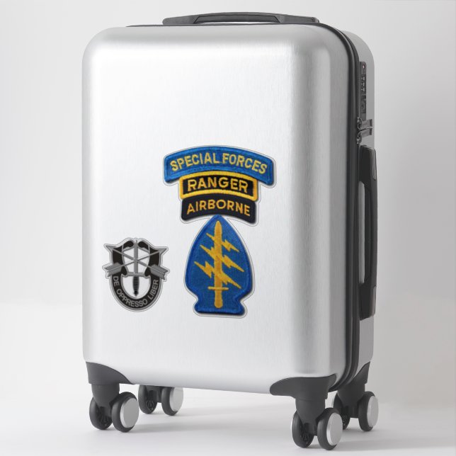 Army Special Forces Green Berets Contour Stickers (Suitcase)