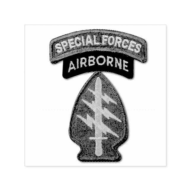 Army Special Forces Green Berets SF SFG SOF Patch Self-inking Stamp (Design)