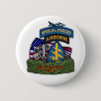 army special forces green berets veterans Button