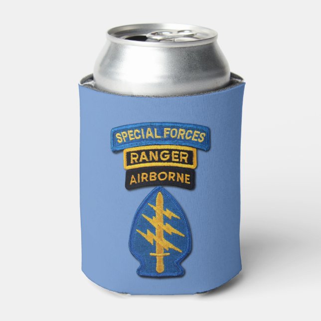 Army Special Forces Group Green Berets SFGA SFG Ca Can Cooler (Can Front)
