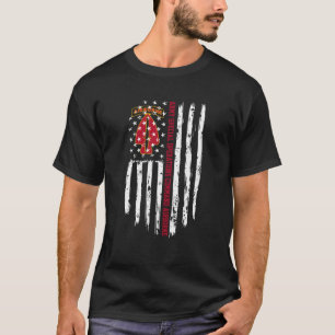 Army Special Operations Command Usasoc American Fl T-Shirt