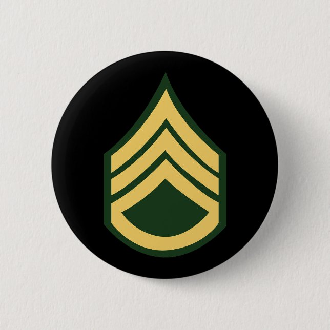 Army - Staff Sergeant E-6 (SSG) 2 Inch Round Button (Front)