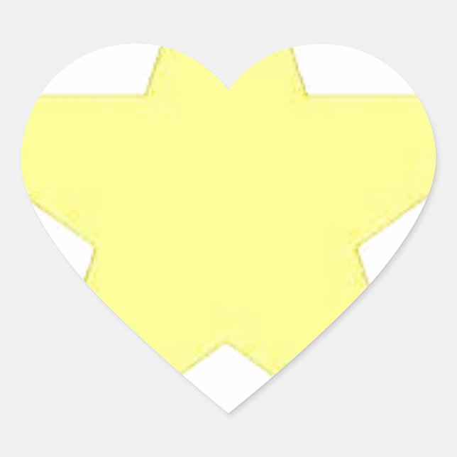 army star heart sticker (Front)