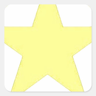 army star square sticker