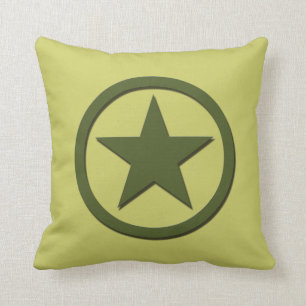 Army Star Throw Pillow