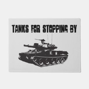 Army Tank Funny Welcome Doormat