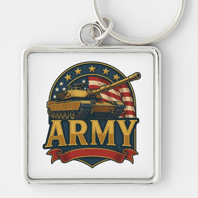 Army Tank Keychain (Front)