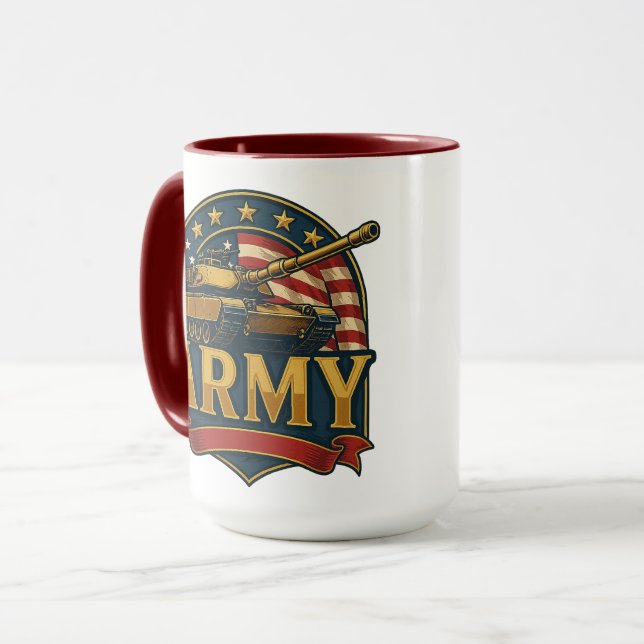 Army Tank Mug (Front Left)