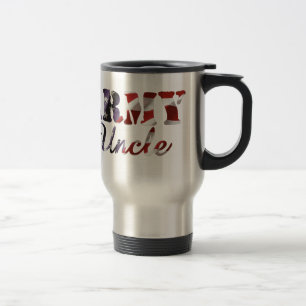 Army Uncle American Flag Travel Mug