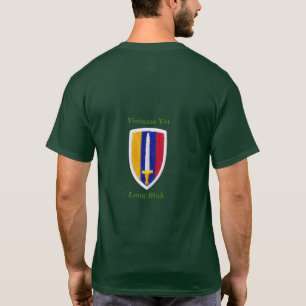 Army USARV Vietnam Nam War Vets Patch T-Shirt