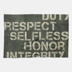 Army values towel