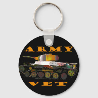 Army Vet Classic Camoflague Tanker Keychain