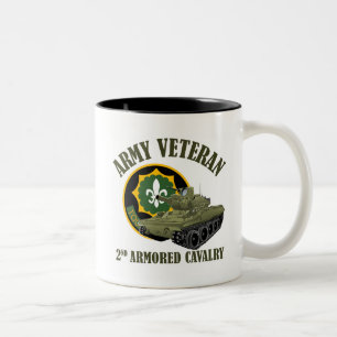 Army Veteran - 2nd ACR M551 Two-Tone Coffee Mug