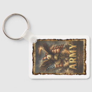 Army Veteran Keychain