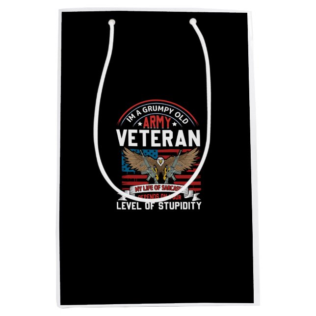 army veteran medium gift bag (Front)