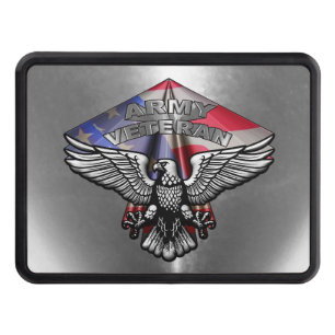 Army Veteran Trailer Hitch Cover