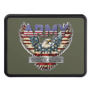 Army Veteran Trailer Hitch Cover
