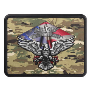 Army Veteran Trailer Hitch Cover