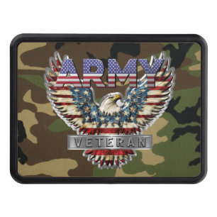 Army Veteran Trailer Hitch Cover