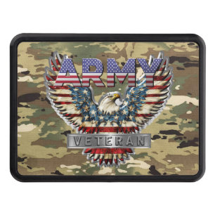 Army Veteran Trailer Hitch Cover