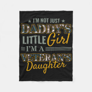 Army Veterans Daughter Peace Independence Day Tee Fleece Blanket