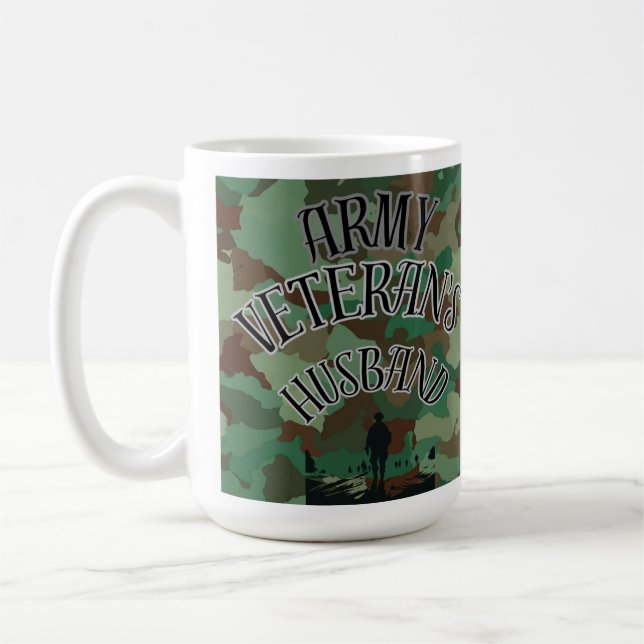 Army Veteran's Husband Coffee Mug (Left)