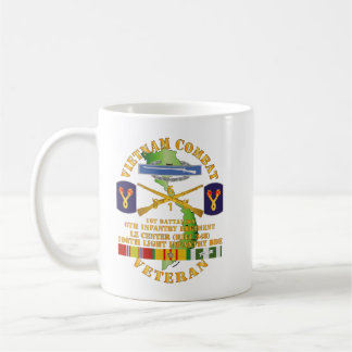 Army - Vietnam Combat Veteran w 1st Bn 2 Coffee Mug