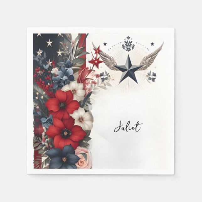 Army War Marine Tactical Military Bridal Shower Napkin (Front)