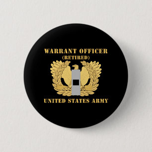 Army - Warrant Officer - W01 - Retired - Flat - Ea 2 Inch Round Button