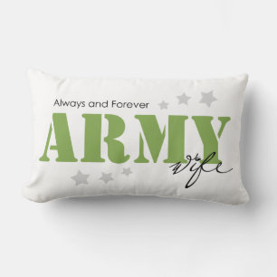 Army Wife - Always and Forever Lumbar Pillow
