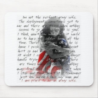army wife poem mouse pad