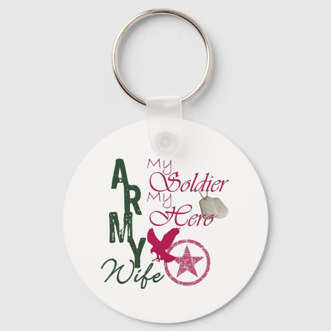 Army Wife - Soldier Keychain (Front)