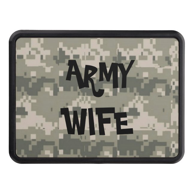 ARMY WIFE TRAILER HITCH COVER (Front)