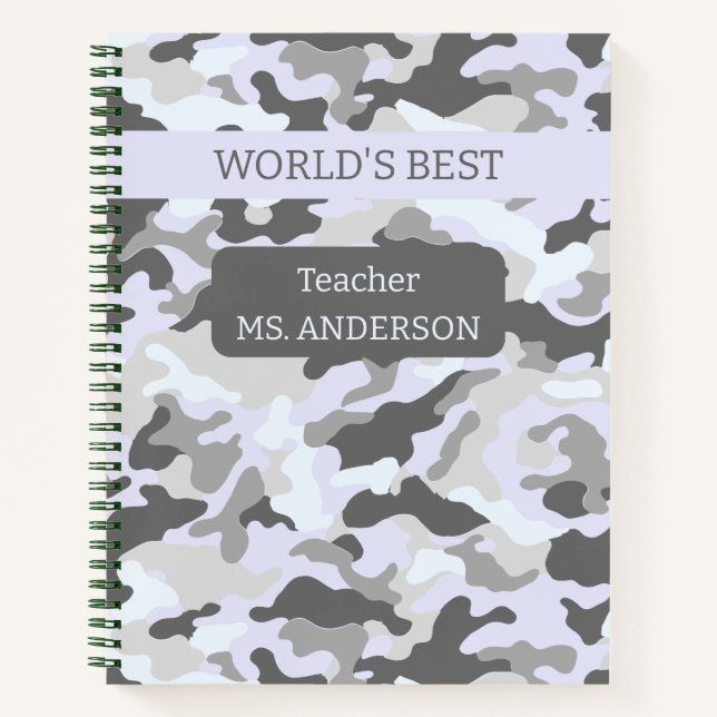 Army Winter/Snow Camouflage Notebook (Front)