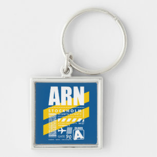 ARN Stockholm Airport Keychain