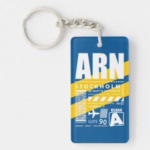ARN Stockholm Airport Keychain