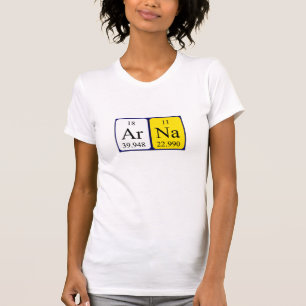 Arna periodic table name shirt