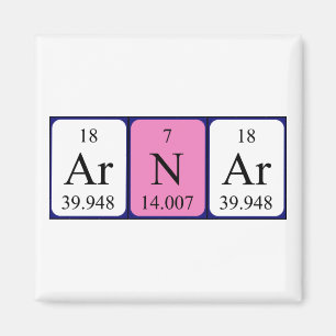 Arnar periodic table name magnet