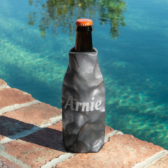"Arnie" Name On Meteorite Rock, Bottle Cooler (In Situ Pool)