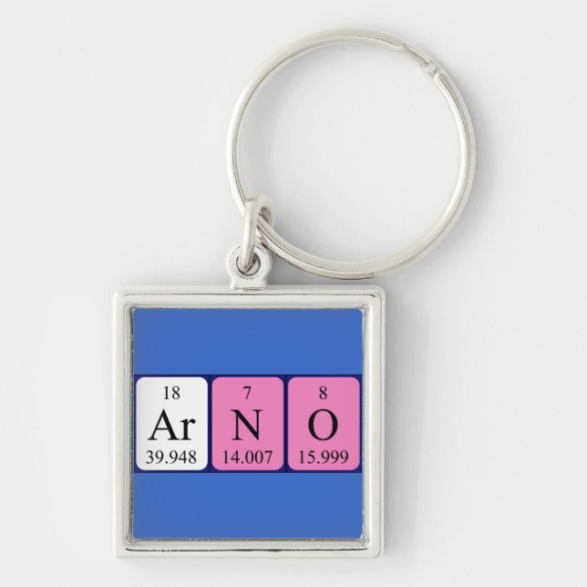 Arno periodic table name keyring (Front)