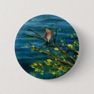 ARNO RIVER AT ROVEZZANO Florence Italy 2 Inch Round Button