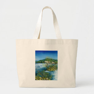 ARNO RIVER AT ROVEZZANO Florence Italy Large Tote Bag