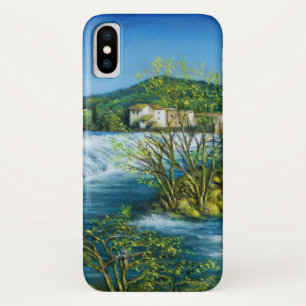 ARNO RIVER AT ROVEZZANO Florence Tuscany Landscape Case-Mate iPhone Case