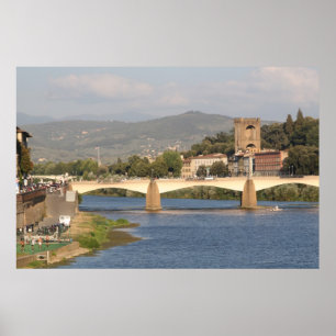 Arno River, Florence, Italy Poster