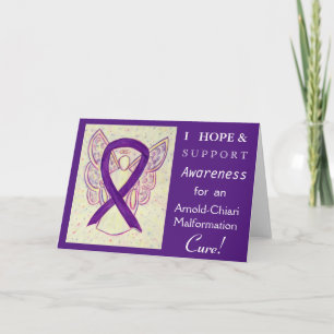 Arnold-Chiari Malformation Awareness Ribbon Card