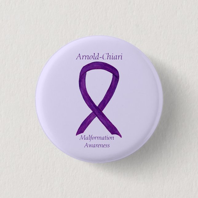 Arnold-Chiari Malformation Awareness Ribbon Pin (Front)