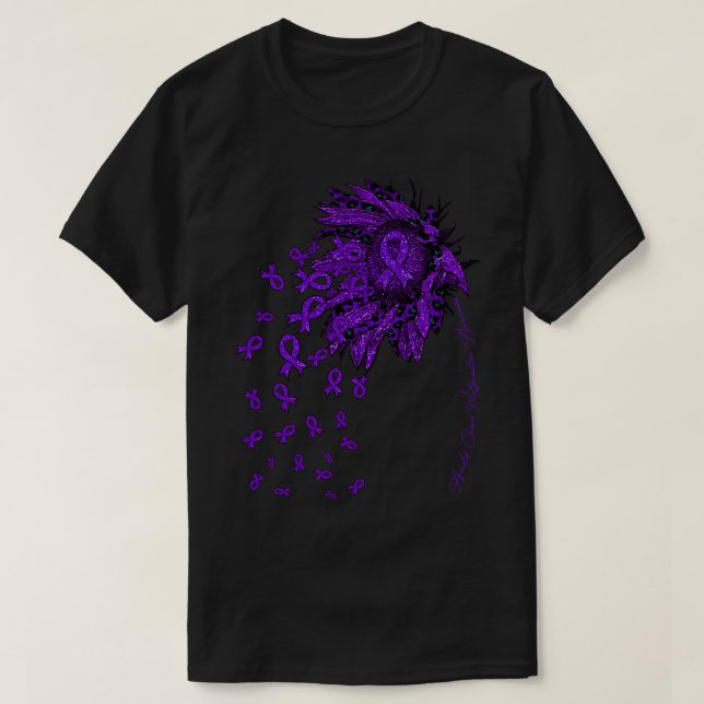 Arnold Chiari Malformation Awareness Sunflower rib T-Shirt (Design Front)
